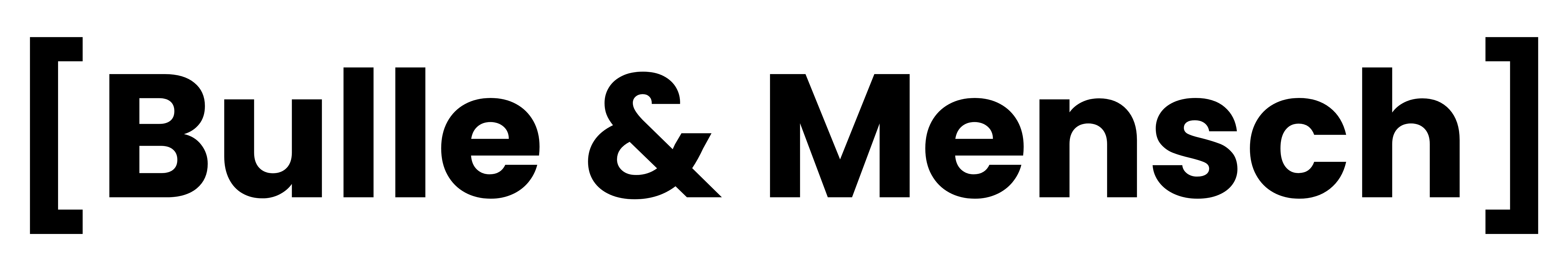 [Bulle & Mensch] Logo schwarz